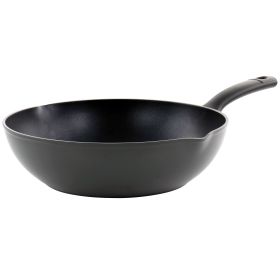 Oster Kingsway 4.1 Quart Aluminum Nonstick Wok in Black