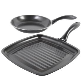 Gibson Westleton  2 piece Cookware Set Black