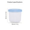 1pc Double Layer Vegetables Sealed Keeper Fresh Storage Box With Drain Basket Refrigerator Use Draining Crisper Strainers Container