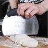 Dough Cutter with Scale Stainless Steel Noodles Cutter Baking Knife Kitchen Gadget Baking Pastry Tools