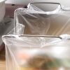 1pc Stainless Steel Kitchen Garbage Rack Trash Bag Rag Holder Foldable Storage Rack Plastic Bag Shelf For Countertop Bathroom Bedroom