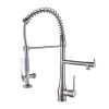 Single Handle Standard Pull Down Kitchen Faucet  Spray in Black